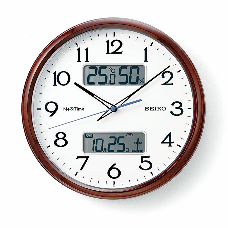 SEIKO✨壁掛け時計 31cm 温度・湿度表示 セイコークロック ZS252B ZS252B｜セイコー クロックオンラインストア